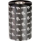 Zebra - ZipShip 2100 - Thermotransferlint - Zwart - Wax - 60 mm - 450 m - Verpakking van 12 stuks