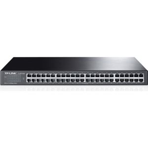 TP-Link Schakelaar TL-SF1048 (48 ports), Netwerkschakelaar, Zwart