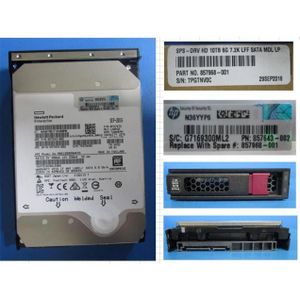 HPE - 10 TB Harde Schijf - 3,5 Inch - SATA - 7200 tpm
