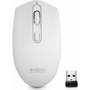 Urban Factory - Gratis - Draadloze Muis - Wit - 1600 DPI - 4 Knoppen
