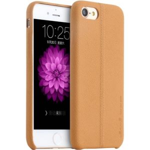 Usams iPhone SE 2022 Leren Beschermhoes (iPhone 8), Smartphonehoes, Beige