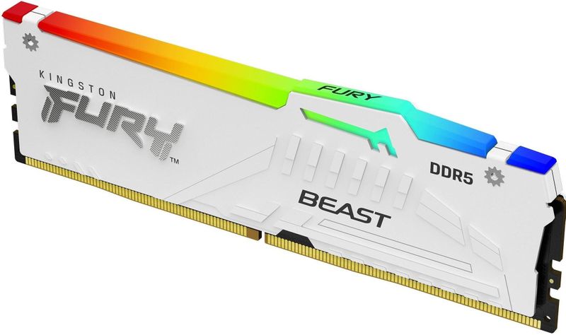 Kingston Technology FURY Beast 32GB 5600MT/s DDR5 CL36 DIMM White RGB EXPO