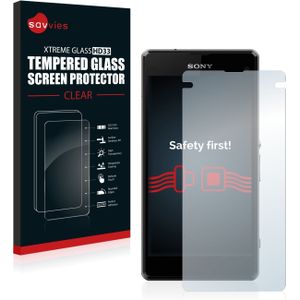 Savvies Gehard glazen schermbeschermer (1 Stuk, Sony Xperia Z1 Compact), Smartphone beschermfolie