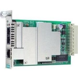 Moxa CSM-400-1213 - 10100BaseT(X)-naar-100BaseFX inschuifbare converter voor beheermodule met, Data converter