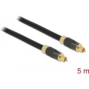 Delock TOSLINK standaard kabelconnector (5 m, Optische), Audiokabel