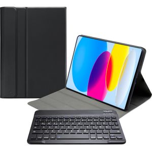 Mobilize Afneembaar Bluetooth etui (iPad 10.9 (2022)), Tablet toetsenbord, Zwart