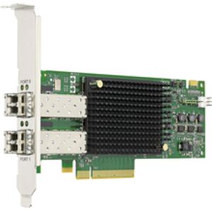 Broadcom LPE32002-M2. Ingebouwd, Transmissietechnologie: Bedraad, Hostinterface: PCI-E, Interface: SFP (Mini PCI Express), Netwerkkaarten, Zwart, Grijs, Groen