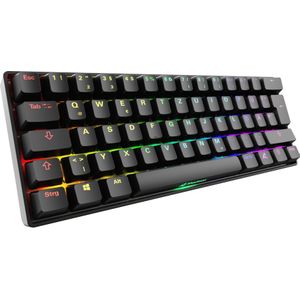 Sharkoon SGK50 S4 Gen2 bk Gateron yellow DE (DE, Bedraad), Toetsenbord, Zwart
