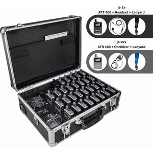 Albrecht Set van 30 ATR 400 in draagtas (0.20 km), Walkietalkie, Grijs