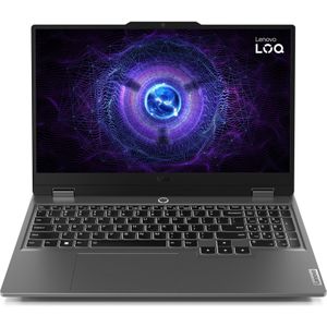 Lenovo LOQ 15.6" FHD 144Hz/i5-12450HX/4060/16Go/512Go/W11 (15.60", 512 GB, 16 GB, FR, Intel Core i5-12450HX), Notebook, Grijs
