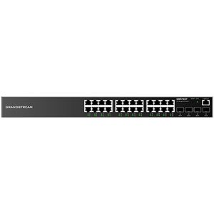 Grandstream - GWN7803P - Switch - Zwart - 24 Gigabit Ethernet-poorten - 4 SFP-poorten