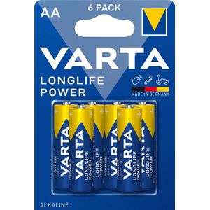 Varta LONGLIFE Power AA Blister 6 (6 Pcs., AA, 2960 mAh), Batterijen