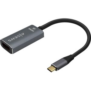 AISENS - A109-0683 - Aluminium USB-C naar HDMI Converter - Grijs - 4K @60Hz - 15cm