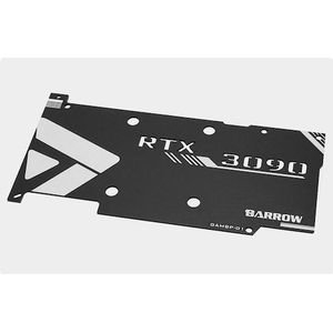 Barrow Achterplaat voor GALAX/GAINWARD 3090 GPU-waterblok met volledige dekking - Zwart, GPU Waterkoeler Accessoires