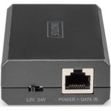 Digitus PoE Adapter & Injector DN-95211 - 10/100/1000 Mbit/s - Zwart