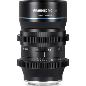 Sirui 35mm 1:1.8 Anamorf 1,33x S35 L-vatting (L-Mount), Objectief