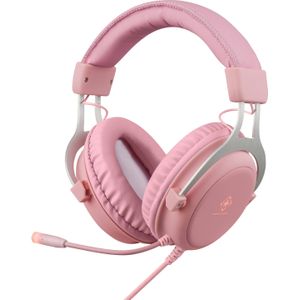 Deltaco - PH85 - Gaming Headset - Roze - Over-ear met Achtergrondverlichting