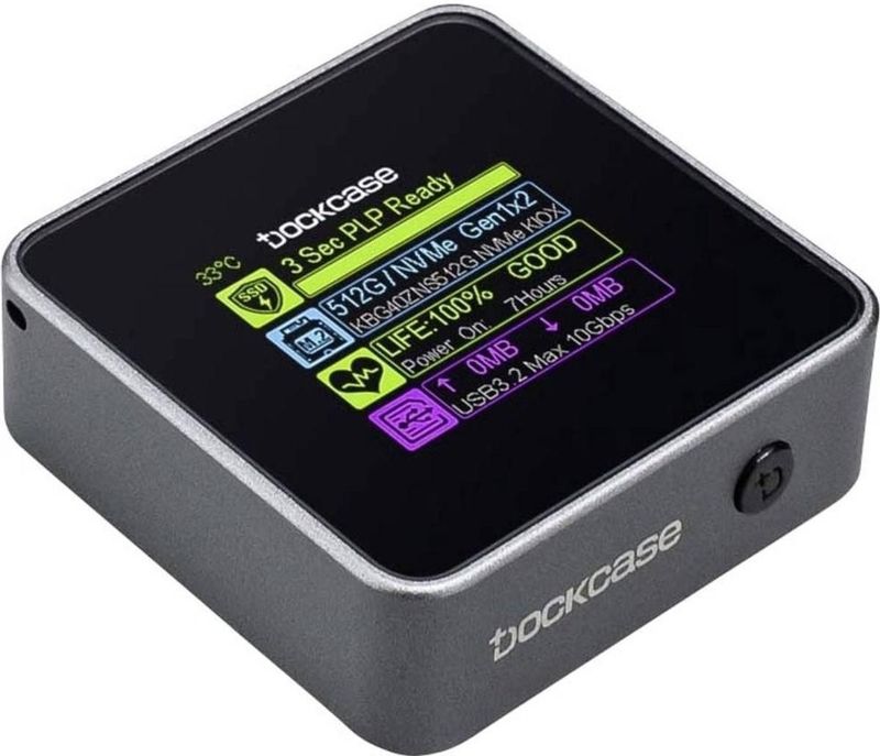 Dockcase DSWC1M-3G M.2 harde schijf-behuizing M.2 PCIe NVMe SSD M.2 PCIe NVMe