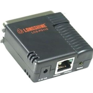 Longshine - LCS-PS110-A - Printserver - Compact - 10/100 - 1x Parallel