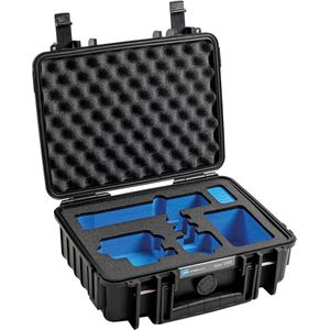 B&W International GoPro Case Type 1000 B met GoPro 9 Inlay (Omslag, Held 9), Actioncam-accessoires, Zwart