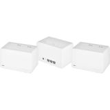 MERCUSYS - Halo H80X - WiFi 6 Mesh - Wit - 3 Stuks - Tot 650 m² Dekking