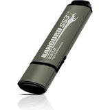 iStorage 128 GB Kanguru SS3 USB (128 GB, USB 3.0), USB-stick, Groen