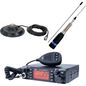PNI Pakket Radio CB ESCORT HP 9001 PRO ASQ + Antenne CB ML160 met magneet 145/PL, Walkietalkie
