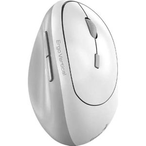 Genius Ergo 8350S Wireless Bluetooth Maus weiss grau (Draadloze), Muis, Wit