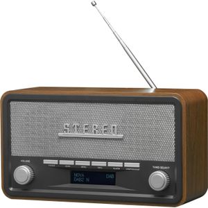 Denver DAB-18 - DAB+/FM Radio - Grijs - Bluetooth - Retro-design