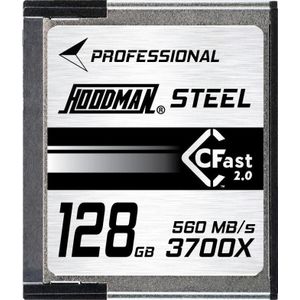 Hoodman CFast-kaart 128 GB 2.0 3700X U3 4K (CFast, 128 GB, U3), Geheugenkaart