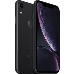 T1A Apple iPhone XR (128 GB, Black, 6.10", 12 Mpx, Dubbele SIM, C / Goed), Tweedehands mobiele telefoons, Zwart