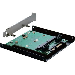 Exsys EX-3684 SSD-behuizing 2,5" Zwart Opslagbehuizing, Accessoires voor harde schijven
