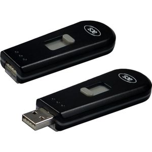 ACS USB-token NFC-lezer II, Beveiliging van notebooks, Zwart