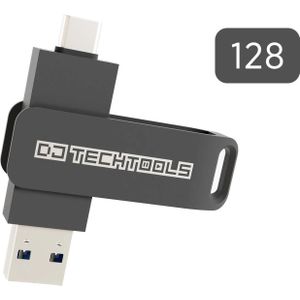 DJTechTools Chroma (128 GB, USB-A, USB-C), USB-stick, Grijs