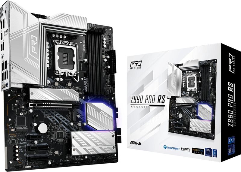 Asrock - Z890 Pro RS - Moederbord - ATX - DDR5-ondersteuning