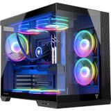 Modecom - Volcano Panorama APEX ARGB 7F - PC Behuizing - Zwart - Gehard Glas