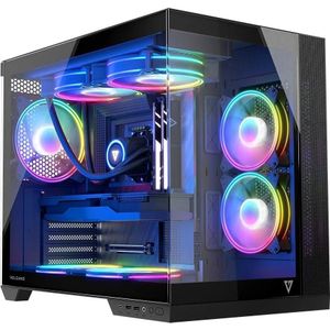 Modecom - Volcano Panorama APEX ARGB 7F - PC Behuizing - Zwart - Gehard Glas