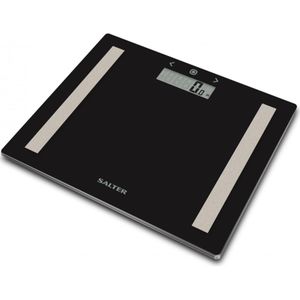 Salter, Weegschaal, Weegschaal 9113 BK3R Compacte Glazen Analyzer Badkamerweegschaal - Zwart (150 kg)