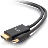 C2G Adapterkabel Mini DisplayPort[TM] stekker naar passieve HDMI[R] stekker - 4 K (3 m, HDMI), Videokabel