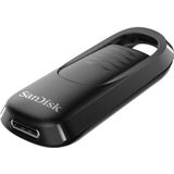 SanDisk - Ultra Slider - USB Type-C Flash Drive - 256 GB - Zwart