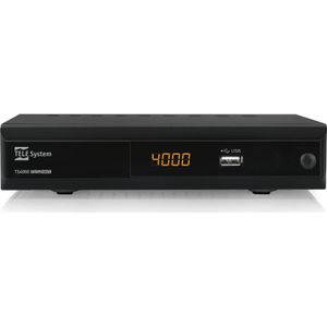 Telesystem TELE System TS4000 Full HD Kabel Zwart (DVB-T, DVB-T2, DVB-S2, DVB-S), TV-ontvanger, Zwart