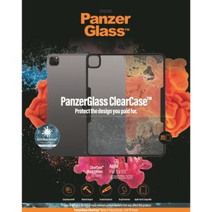 PanzerGlass ClearCase (iPad Pro 12,9 2020 (4e generatie), iPad Pro 12.9 2018 (3e generatie), iPad Pro 12,9 2021 (5e Gen)), Tablethoes, Transparant, Zwart
