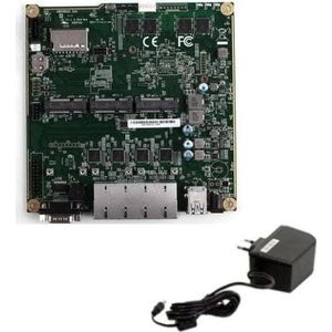 PC Engines APU4D4 Starter Kit - 1 GHz, 4 GB RAM, 4x LAN, Intel i211, Ontwikkelborden + Kits