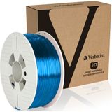 Verbatim 55064 3D-printmateriaal Polyethyleentereftalaatglycol (PETG) Blauw, Transparant 1 kg