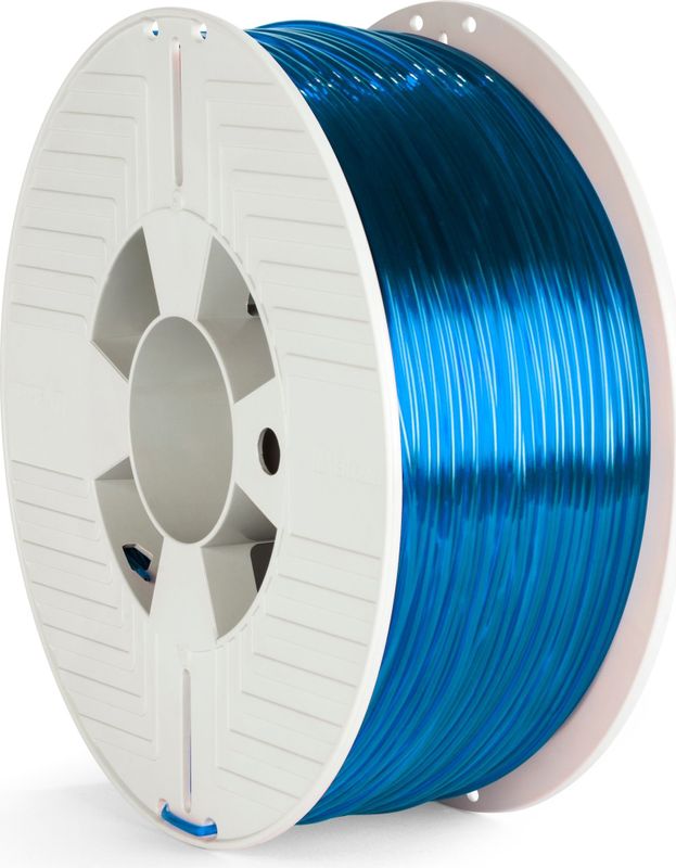 Verbatim 55064 3D-printmateriaal Polyethyleentereftalaatglycol (PETG) Blauw, Transparant 1 kg