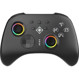 Deltaco - Draadloze Gamecontroller - Zwart - Voor Switch en PC - 3-in-1 Connectiviteit