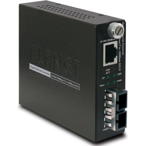 Planet GST-802S Netwerk Media Converter 1310 nm Single Mode, Data converter