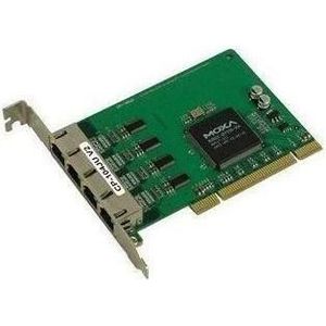 Moxa CP-104JU - Universele PCI seriële kaart met 4 RS-232 poorten en RJ45 poorten, Controlekaart