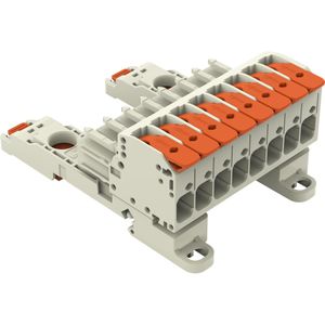 6x Wago 1-draads vrouwelijke multipoint connector, Elektronica benodigdheden + Behuizing, Grijs