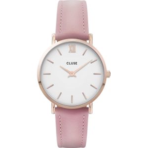 Cluse, Horloge, Minuit Rosé, Roze, (Analoog horloge, 33 mm)